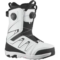 Salomon Snowboard - Boots de snowboard - Launch Boa Sj Boa Black/White pour Homme - Taille 43,5 - Blanc