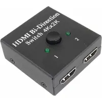 PremiumCord HDMI Switch 4K, FULL HD 1080p obousmrný 2-1 nebo 1-2