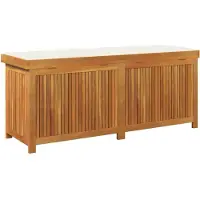 vidaXL Coffre à coussins d'extérieur 150x50x60,5 cm bois massif acacia