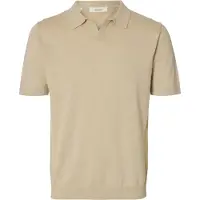 Selected T-Shirt 'SLHMattis' beige chiné