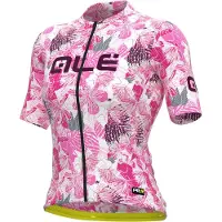 ALÉ Maillot de cyclisme à manches courtes Alé - PR-R AMAZZONIA LADY - Blanc/Gris/Bordeaux/Rose S