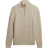 Superdry Jacob Half Zip Sweater Beige 2XL Homme