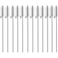 Gardebruk 12x Torche de jardin à huile en acier inoxydable 115cm