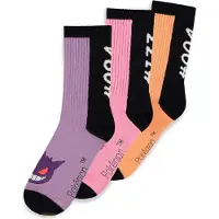 Pokémon Chaussettes Gaming de - Salamèche, Évoli, Ectoplasma - EU 35-38 - pour Unisexe - multicolore - Taille EU 35-38