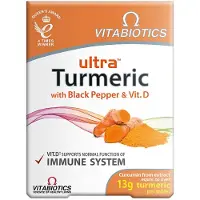 Vitabiotics Ultra Curcuma Avec Poivre Noir Et Vit. D 60 Comprimés