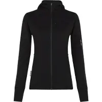 Icebreaker Merino Blend 300 Realfleece Descender Full Zip Sweatshirt Noir L Femme