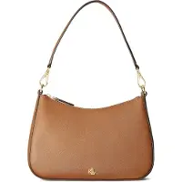 Lauren Accesorios pour femme. 431883768007 Sac Danni moyen en cuir marron à bandoulière (OSFA), Casuel