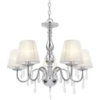 Helloshop26 Lustre Plafonnier Lampe De Plafond Aluminium Plastique Chrome Blanc 45 Cm 03_0002817