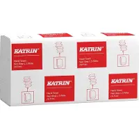 Katrin Essuie-mains W-Fold Interfold Classic Non Stop L 3, Essuie-tout, Blanc