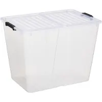 PLAST TEAM Boîte de rangement HOME BOX FLEX 65 litres transparente