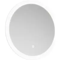 Burgbad Eqio miroir lumineux rond, avec éclairage LED sur tout le pourtour, 1 interrupteur à capteur, 600x25x600mm, SIDM060PN258