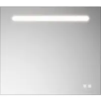 Burgbad Eqio miroir lumineux avec éclairage LED, 1 interrupteur à capteur, support pour téléphone portable, 800x30x700mm, SIIX080PN258