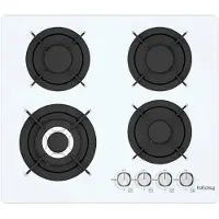 IsEasy Mgbg-604b Glass Gas Hob Argenté