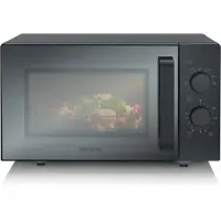 Severin 7782 Micro-ondes 900W 25l noir avec fond en verre