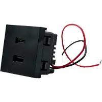 Shelly Module Chargeur USB AC 20W Support Mural Noir