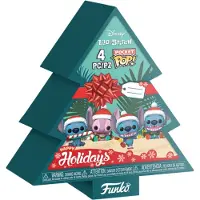 Funko POP! Lilo & Stitch Pocket Holiday 2025 Tree Holiday Box Vinyl Keychains 4 Cm 4 Units Vert