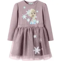Name it Robe 'NMFOsimi Frozen' beige / bleu clair / lavande / blanc