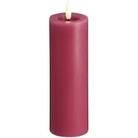 Moods & More Bougie pilier LED « Usorteret » couleur rose vintage avec effet de fusion – Ø 4,9 cm x H 15 cm