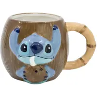 Stor gobelet 3D dans boîte cadeau noix de coco Stitch 420 ml