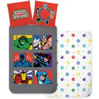 BrandMac Avengers 140 X 200 Cm (1000931) Bedding Set Gris