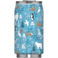 Les Artistes Gourde isotherme - - Canette Polaire 280 ml - Acier inoxydable - Étanche - Design élégant