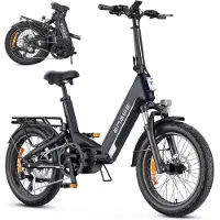 KUKIRIN Vélo Électrique Pliable - - L20 3.0 Pro - Batterie Amovible 48 V 15 Ah - Autonomie 160 Km - Noir