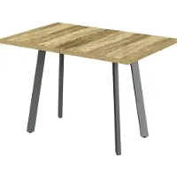 Vicco Table de salle à manger Tisko Chêne rustique/Gris 120-160 x 80 cm avec plateau extensible, Model 57492
