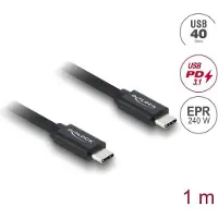 DeLOCK Koaxiales USB 40 Gbps Kabel USB PD 3.1 240 W 1 m