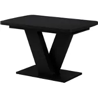Vicco Table de salle à manger Fenaro Noir 120-160 x 80 cm extensible, Model 58000