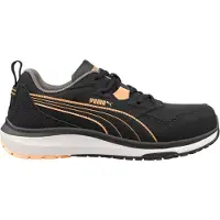 Puma Chaussures de sécurité pour femmes Motion Stepper low S3S blk/peach, conformes à la norme EN ISO 20345:2022 S3S ESD HRO SR taille 37