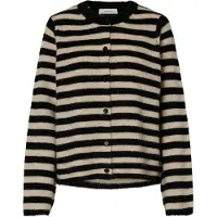 Selected Cardigan beige / noir