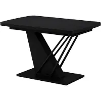 Vicco Table de salle à manger Fenaro Noir 120-160 x 80 cm extensible, Model 58019