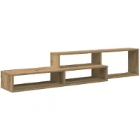 vidaXL Support TV mural 150x25x28,5cm bois composite