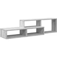 vidaXL Support TV mural 120x25x28,5cm bois composite