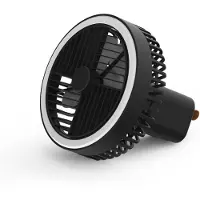 Generique Ventilateur à trépied pour l'extérieur, multifonctionnel, Mini ventilateur Portable avec trépied, lumière LED, ventilateur de plafond de bureau, 1200MAH, W23B