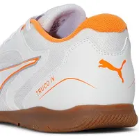 Puma Chaussures de football Truco IV pour homme 108845 01, blanc-orange fluo-argent vif, pointure : 44,5 EU