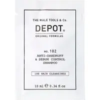 Depot 100 Hair Cleansing No. 102, shampooing à base de plantes contre les pellicules et pour contrôler le sébum, 10 ml, traitement efficace des cheveux.