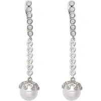 NAEMI Boucles d'oreilles argent / blanc
