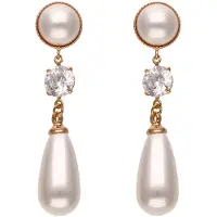 Gaya Boucles d'oreilles or / blanc