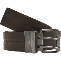 Pull&Bear Ceinture 'STWD' brun foncé