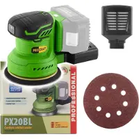 Procraft Ponceuse excentrique sans fil PX20BLbb 20 V 125 mm Brushless Solo - sans batterie, sans chargeur