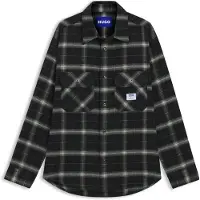 HUGO Ebolt 10276151 Long Sleeve Shirt Noir S Homme