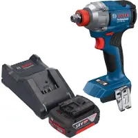 Bosch GDX 18V-285 Professional Visseuse à chocs sans fil 18 V 285 Nm 1/4'' Brushless + 1x batterie 5,0 Ah + chargeur