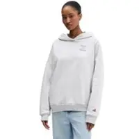 Adidas Sweat à Capuche Studio 3 Bandes Femme Light Grey Heather