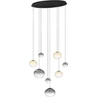 Eglo Suspension Pantoja, noire, ovale