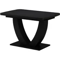 Vicco Table de salle à manger Fenaro Noir 120-160 x 80 cm extensible, Model 58034