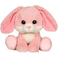 GIPSY TOYS Peluche "Yeux de chiot" – – Lapin rose – 22 cm