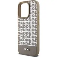 DKNY Dkhmp15lpsospw Iphone 15 Pro 6.1 Leather Printed Pattern Phone Case Clair
