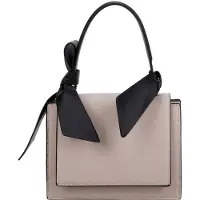 Gallantry Paris Gallantry, sac à main féminin aux nœuds décoratifs et au rabat rigide, beige