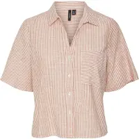 Vero Moda Jily 2/4 Short Sleeve Shirt Orange M Femme